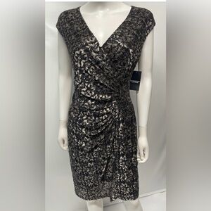 Gold and black dress